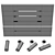 Modern Light Fixture Set Kit 3D model small image 6