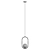 Elegant Gold Oval Pendant Light 3D model small image 2