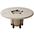 Nova Travertine High Table Ensemble 3D model small image 10