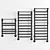 Hydronic Towel Heater Terminus Hendrix 3D model small image 3