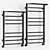 Water Towel Warmer Terminus Arktur 3D model small image 3