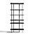 Rhythmic Bookshelf Divider in Vivid Colors 3D model small image 2