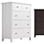 Homfa Horizontal Dresser: 5 Drawers 3D model small image 2