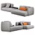 Modular Cosy Sofa by MDFITALIA 3D model small image 2