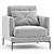 Modern Elegance: Saba Armchair 3D model small image 1