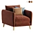 Plush Comfort Armchair Set 3D model small image 5