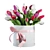 Pink & White Tulips Bouquet 3D 3D model small image 1