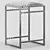 Sleek Upholstered Counter Stool 3D model small image 4