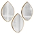 Modern Tear Drop Wall Mirrors 3D model small image 1