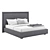 Domenico Lux Bed, Elegant Design 3D model small image 1
