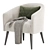 Cozy Curved Nest Armchair 3D model small image 4