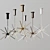 Futuristic LED Chandelier Kuzco Sirius 3D model small image 4