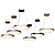 Elegant Dynamic LED Chandelier 3D model small image 3