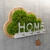 Wooden Cloud Keyholder with Moss 3D model small image 7