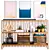 Scandinavian Oak Console with Steel Shelf 3D model small image 6