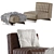 Elegant Minotti TWIGGY Armchair Design 3D model small image 5