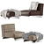 Elegant Minotti TWIGGY Armchair Design 3D model small image 6