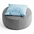 Modern Round Coffee Table Unwrap UVW 3D model small image 3