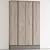 Customizable Dual Material Wardrobe 3D model small image 5