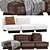 Minotti Twiggy Modular Sofa 01 3D model small image 1
