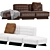 Minotti Twiggy Modular Sofa 01 3D model small image 3