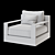 Swivel Lounge Chair Outdoor Ambiance 3D model small image 5