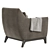 Elegant Harvey Accent Chair 3D model small image 5