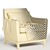 Elegant Harvey Accent Chair 3D model small image 6