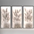 Premium Dry Flower Wall Art 3D model small image 2