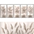 Premium Dry Flower Wall Art 3D model small image 5