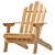 Théodore Adirondack Style Garden Chair 3D model small image 1