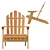 Théodore Adirondack Style Garden Chair 3D model small image 2