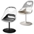 IKEA BALTSAR Swivel Chair White 3D model small image 1