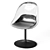 IKEA BALTSAR Swivel Chair White 3D model small image 4