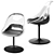 IKEA BALTSAR Swivel Chair White 3D model small image 8