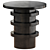 Handcrafted 24'' Wooden Drum Table 3D model small image 1