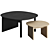 Elegant Scandinavian Design Sling Tables 3D model small image 2