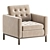 Elegant Modway Loft Tufted Armchair 3D model small image 1