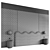 Title: Wavey Bed Headboard Set 3D model small image 5