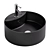 Ceramic Black Round Sink - 40cm Diameter 3D model small image 1