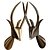 Safari Chic Animal Head Hooks 3D model small image 7