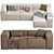 Title: Contemporary Lennon Sofa Design 3D model small image 1