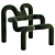 Retro Lounge Chair by Ekstrøm 3D model small image 2