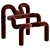 Retro Lounge Chair by Ekstrøm 3D model small image 5