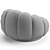 Sleek Swivel Armchair Eichholtz Mello 3D model small image 7
