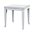 Custom Cerused Oak Square Side Table 3D model small image 2
