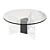 Illuminated Lucite Coffee Table, 1970 3D model small image 1