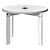 Steel Mirror Top Side Table 3D model small image 2
