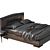 Sleek Penelope Bed Furniture 3D model small image 4