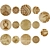 Ethnic Wooden Plate Collection 3D model small image 1
